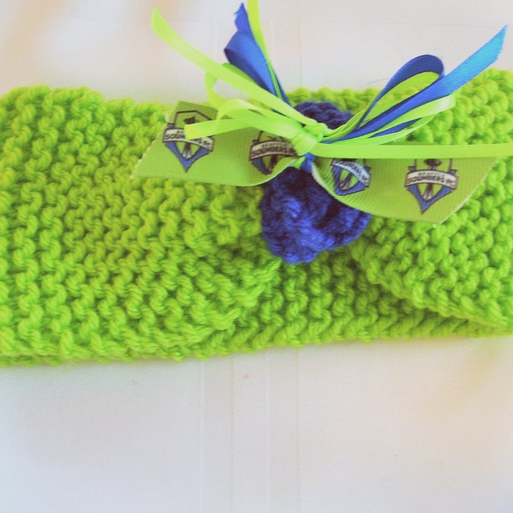 Seattle SOUNDERS Handmade Soccer Baby Headband *NEW*